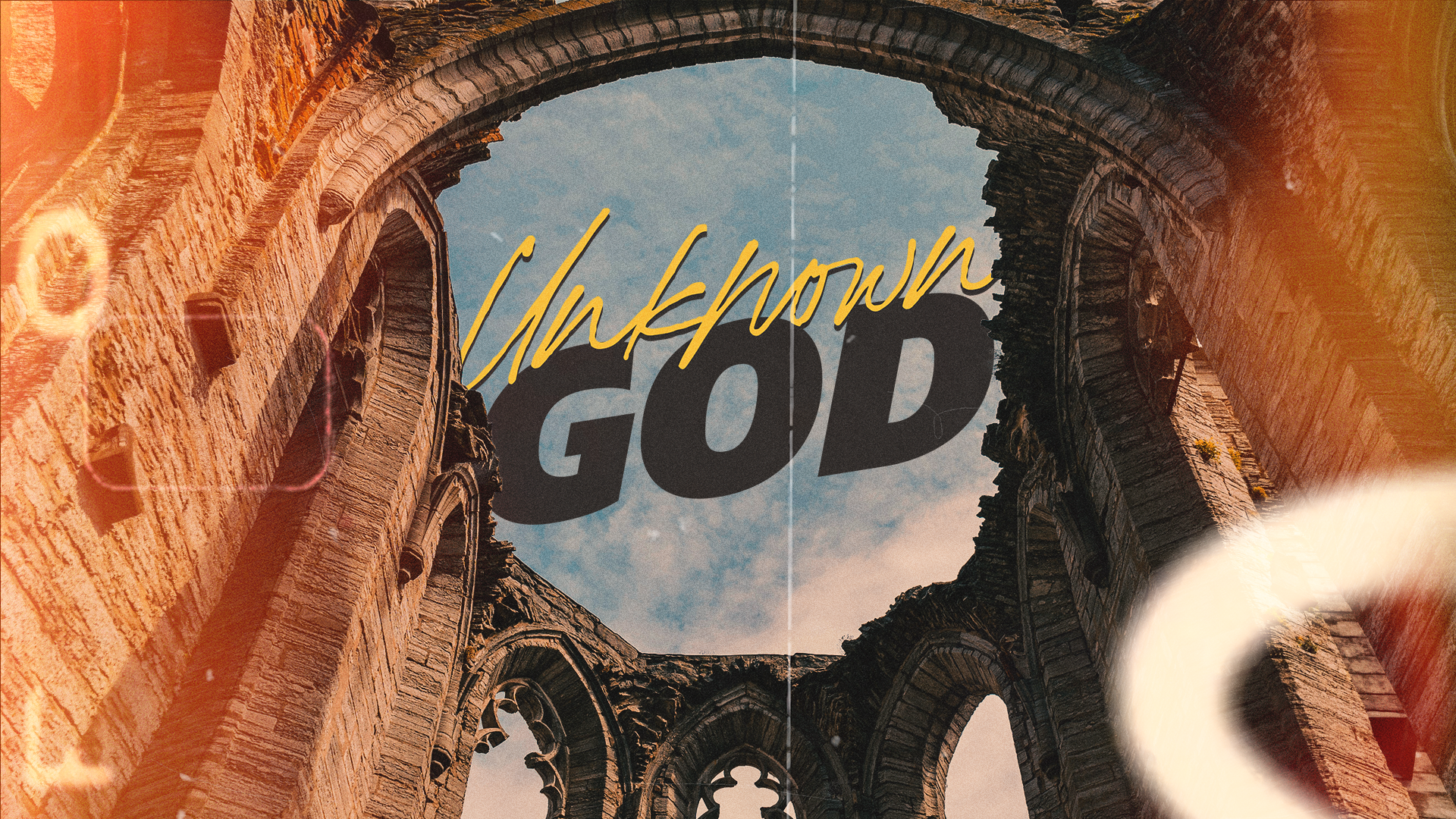 Unknown God sermon series graphic
